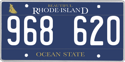 RI license plate 968620