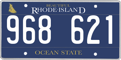 RI license plate 968621