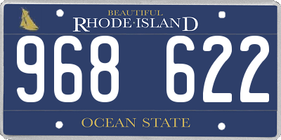 RI license plate 968622