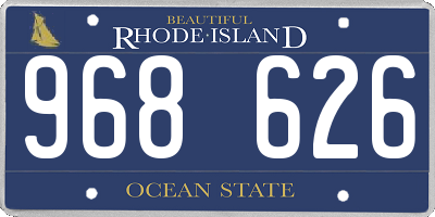 RI license plate 968626