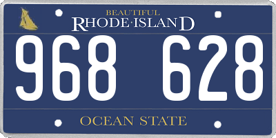 RI license plate 968628