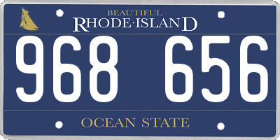 RI license plate 968656