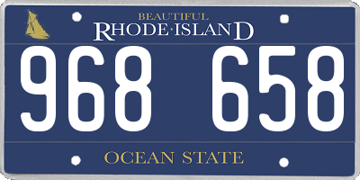 RI license plate 968658