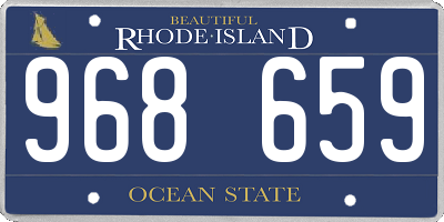 RI license plate 968659
