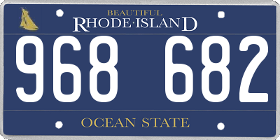 RI license plate 968682