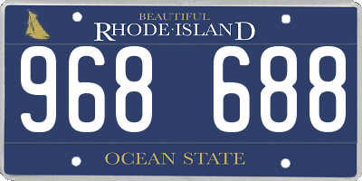 RI license plate 968688