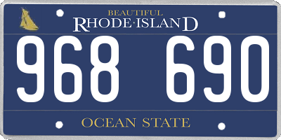 RI license plate 968690