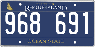 RI license plate 968691