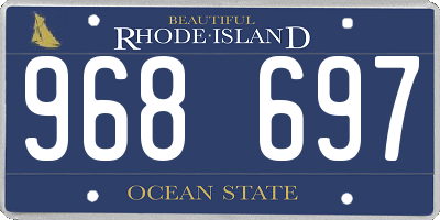RI license plate 968697