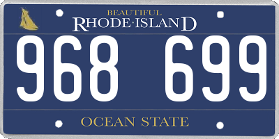 RI license plate 968699