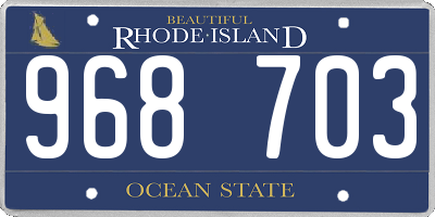 RI license plate 968703