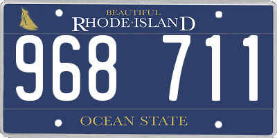 RI license plate 968711
