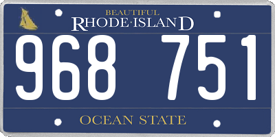 RI license plate 968751