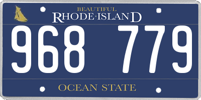 RI license plate 968779