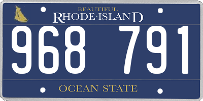 RI license plate 968791