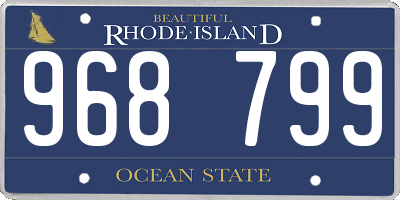 RI license plate 968799