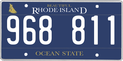 RI license plate 968811