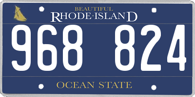RI license plate 968824