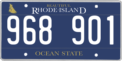 RI license plate 968901