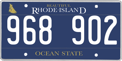 RI license plate 968902