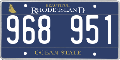 RI license plate 968951