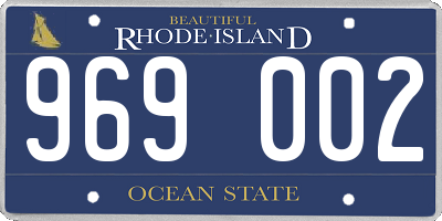 RI license plate 969002