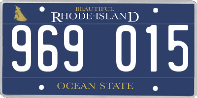 RI license plate 969015