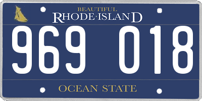 RI license plate 969018