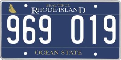 RI license plate 969019