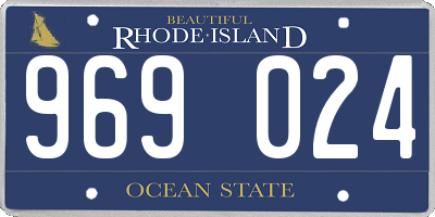 RI license plate 969024