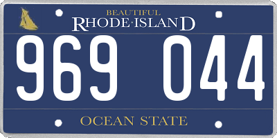 RI license plate 969044