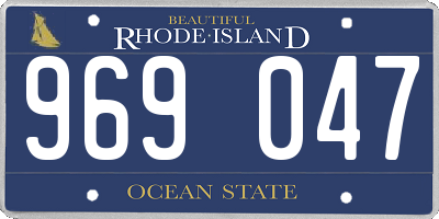 RI license plate 969047