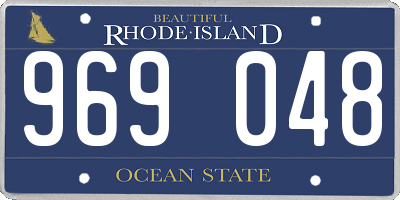 RI license plate 969048