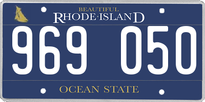 RI license plate 969050