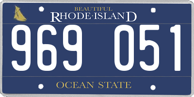 RI license plate 969051
