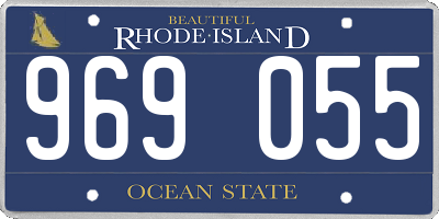 RI license plate 969055
