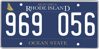 RI license plate 969056