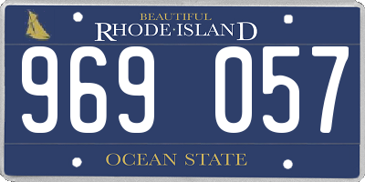 RI license plate 969057