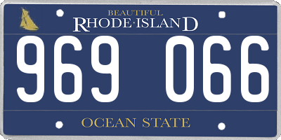RI license plate 969066
