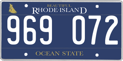 RI license plate 969072