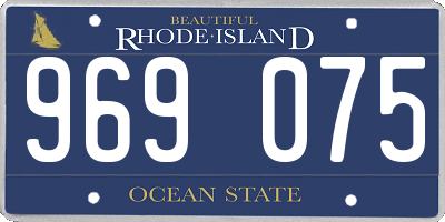 RI license plate 969075