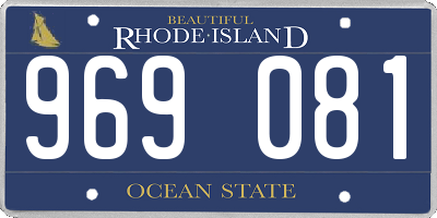 RI license plate 969081