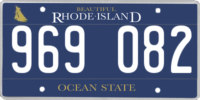 RI license plate 969082