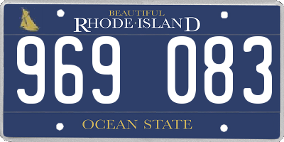 RI license plate 969083