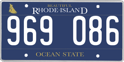 RI license plate 969086