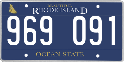 RI license plate 969091