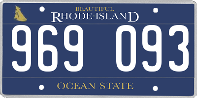 RI license plate 969093