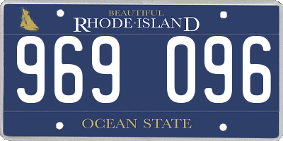 RI license plate 969096