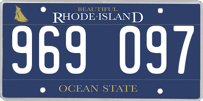 RI license plate 969097