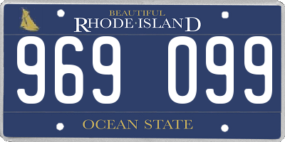 RI license plate 969099